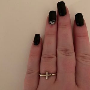 James Avery Horizon Cross Ring Size 6.5